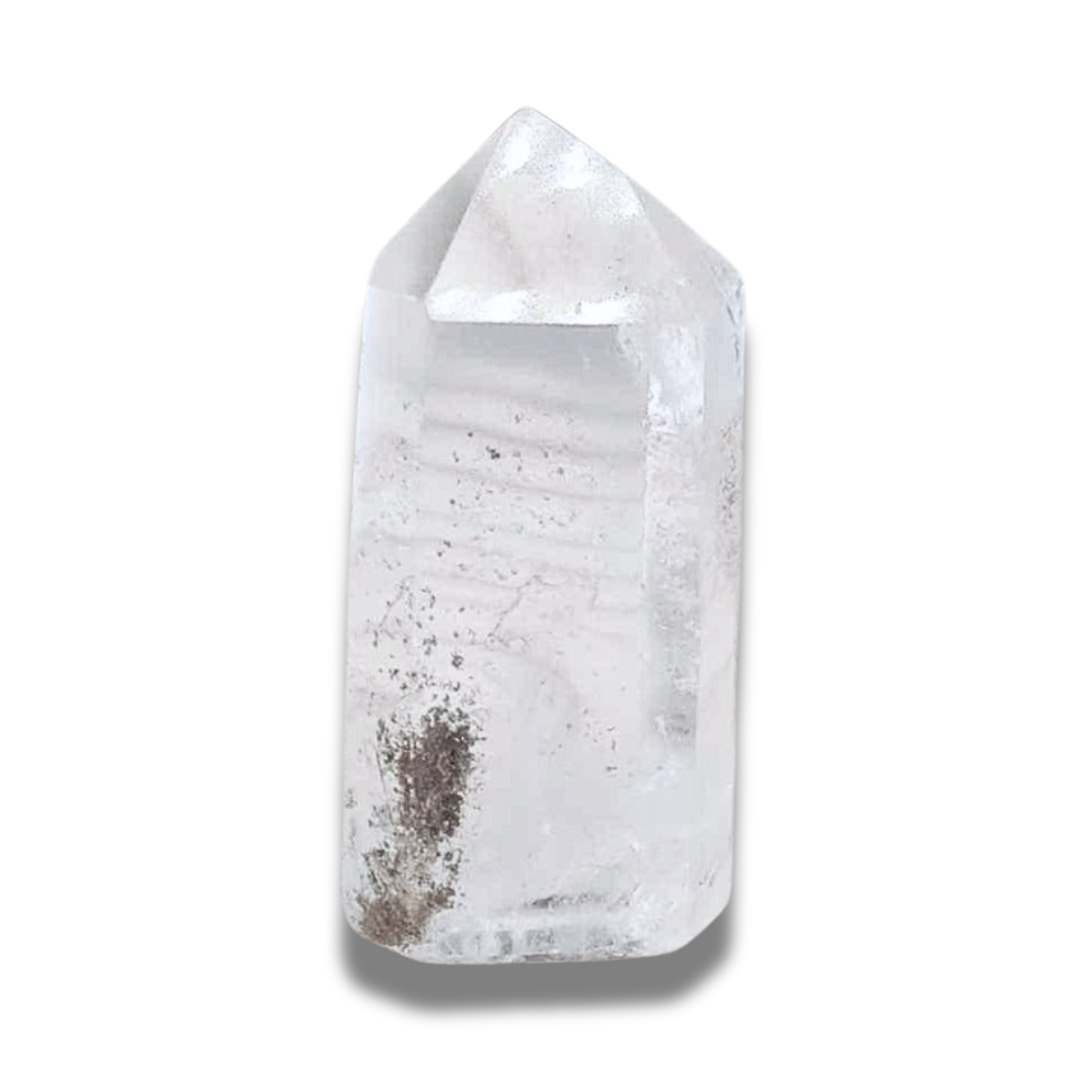 Pointe polie de Quartz à inclusions (PRGFL148) - ENAE Minéraux