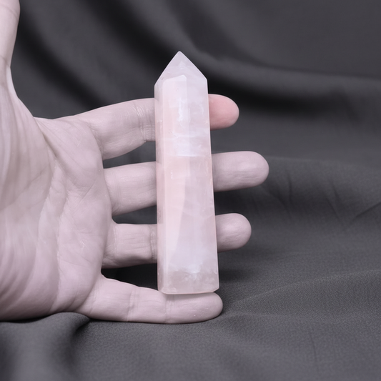 Pointe polie en Quartz rose 94g (PRGFL732)