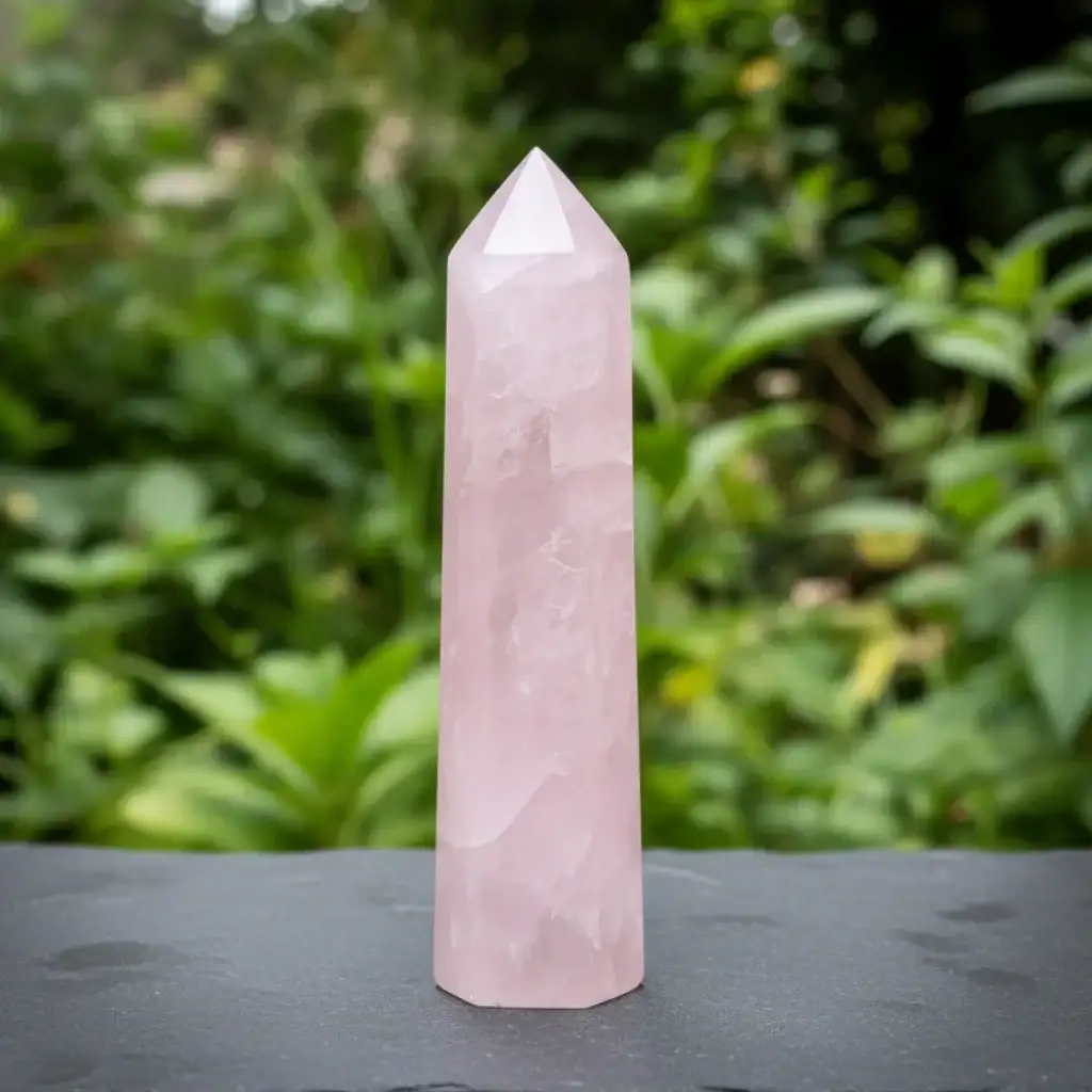 Pointe polie en Quartz rose 94g (PRGFL732)