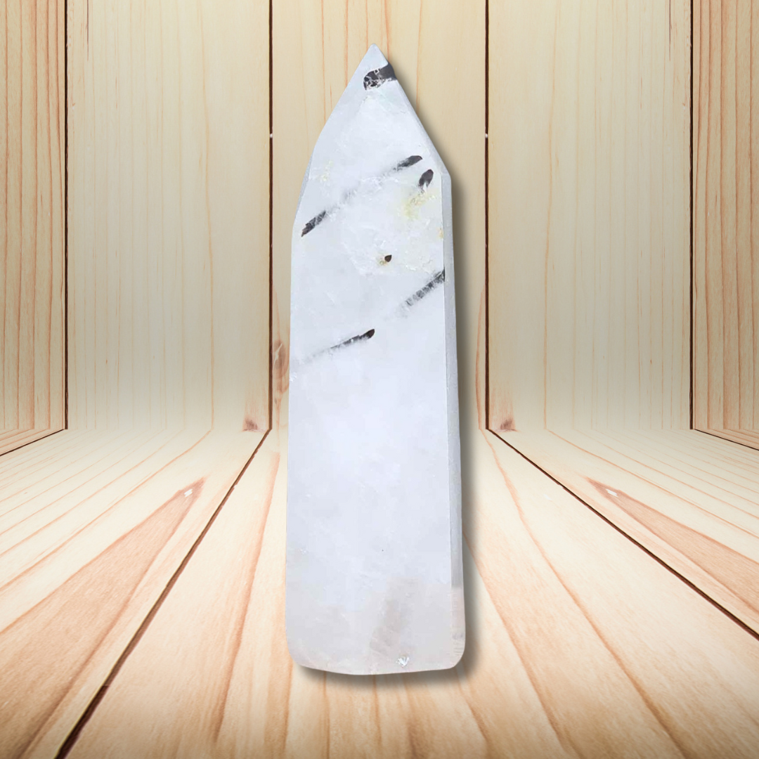 Pointe de Quartz à Tourmaline noire 94g (PRGFL643) - ENAE Minéraux