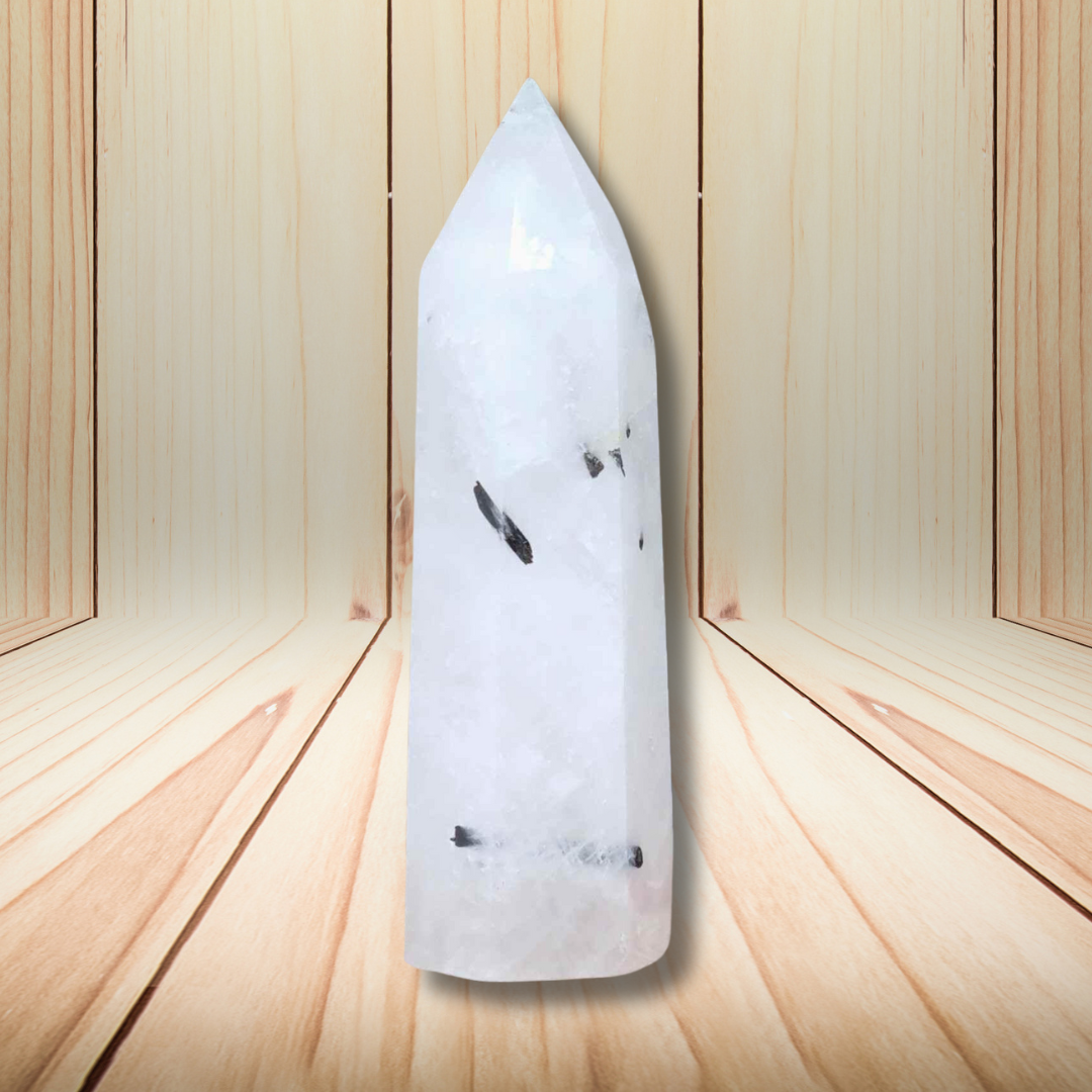 Pointe de Quartz à Tourmaline noire 94g (PRGFL643) - ENAE Minéraux