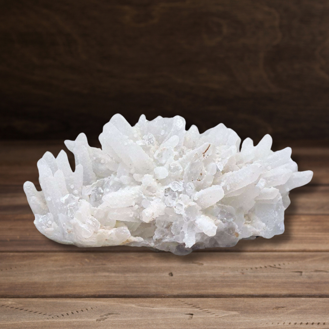 Pointes brutes de Quartz recouvertes de Calcite 73g (MB424) - ENAE Minéraux