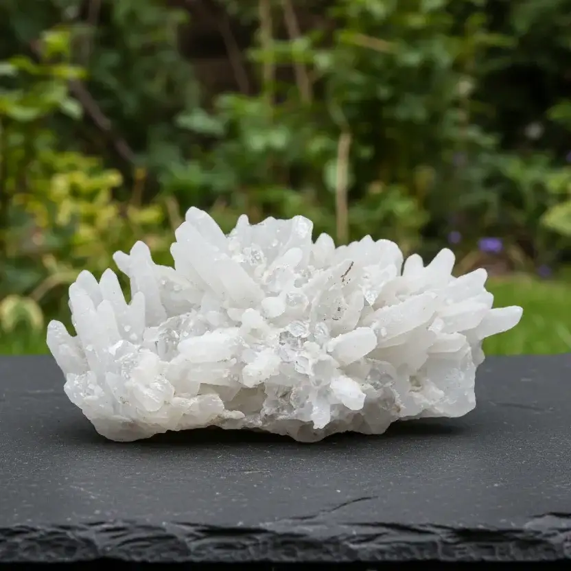 Pointes brutes de Quartz recouvertes de Calcite 73g (MB424)