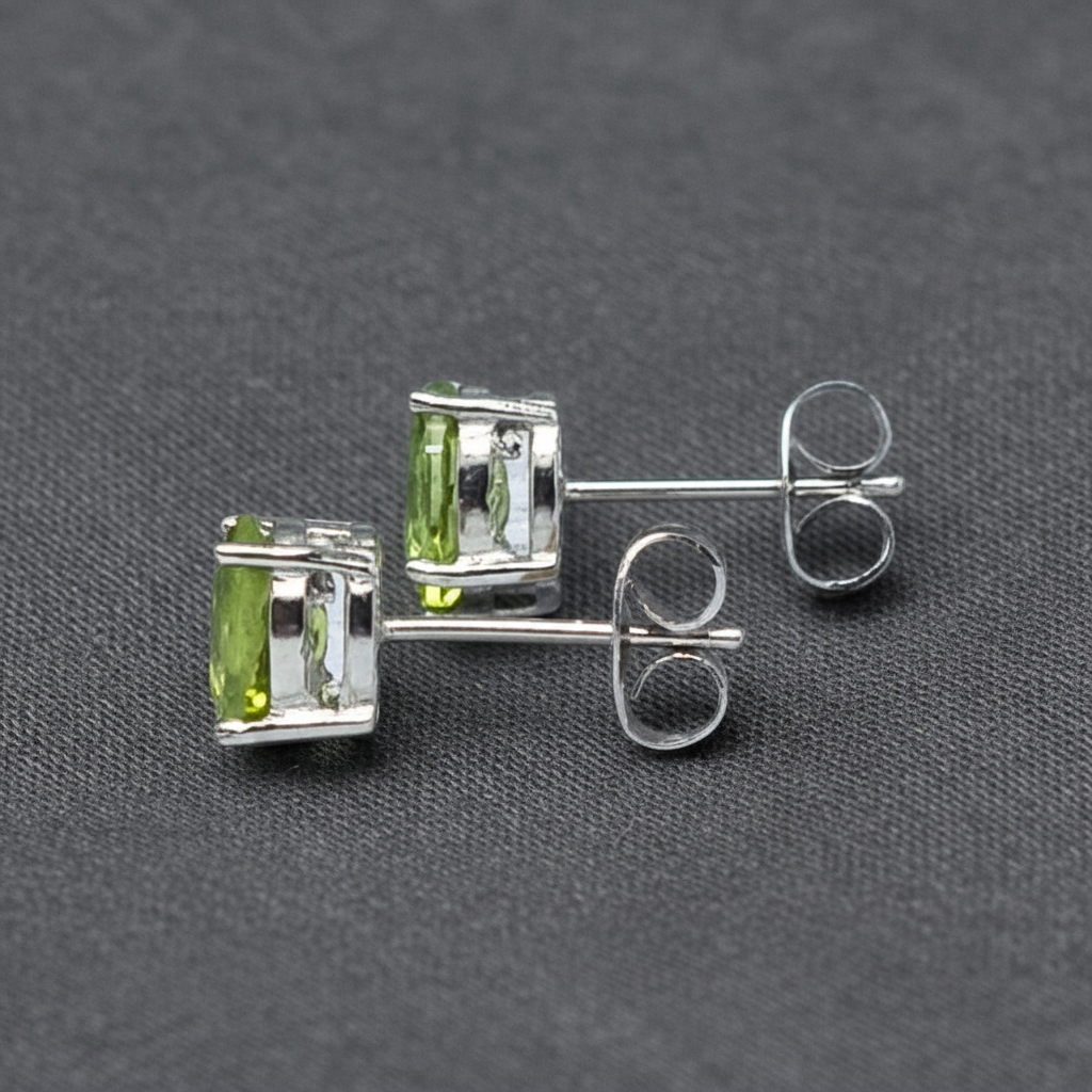 Boucles d'Oreilles en Péridot (BO125)