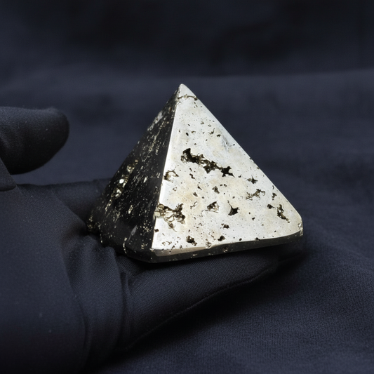 Pyramide polie en Pyrite 125g (PRGFL320)