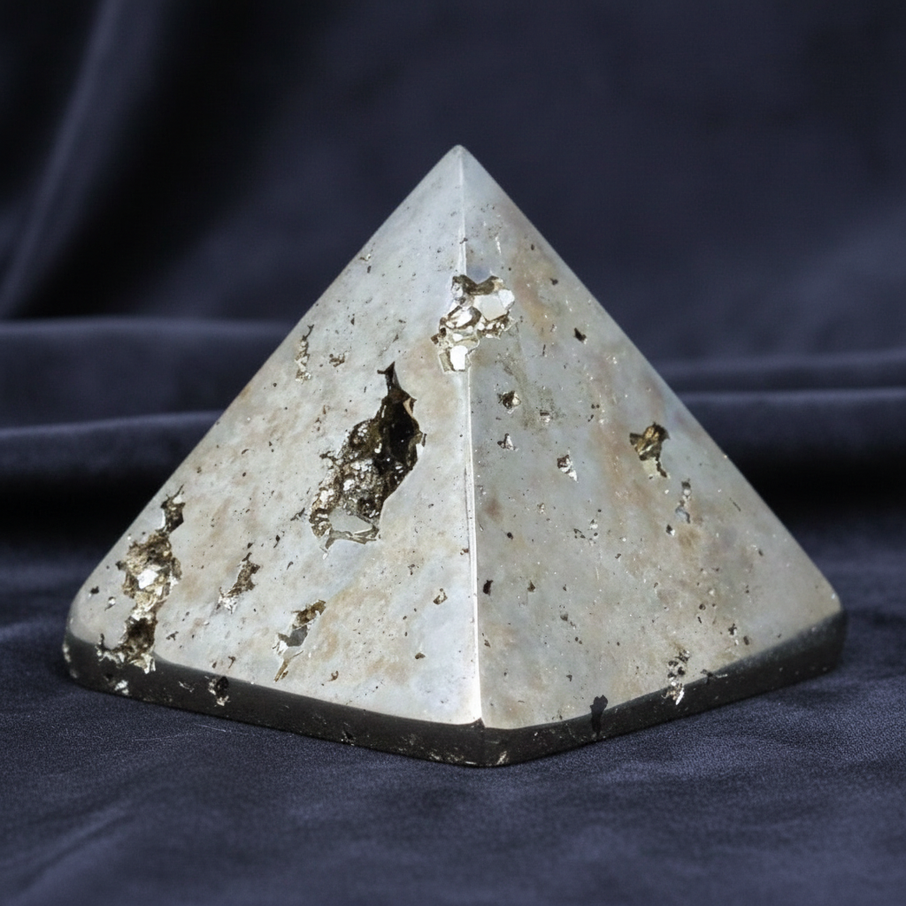Pyramide polie en Pyrite 125g (PRGFL320)