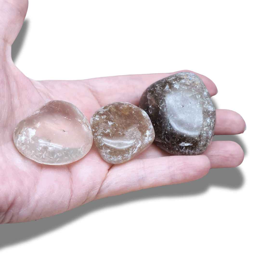 Quartz fumé - Pierre roulée (PRGFL446)