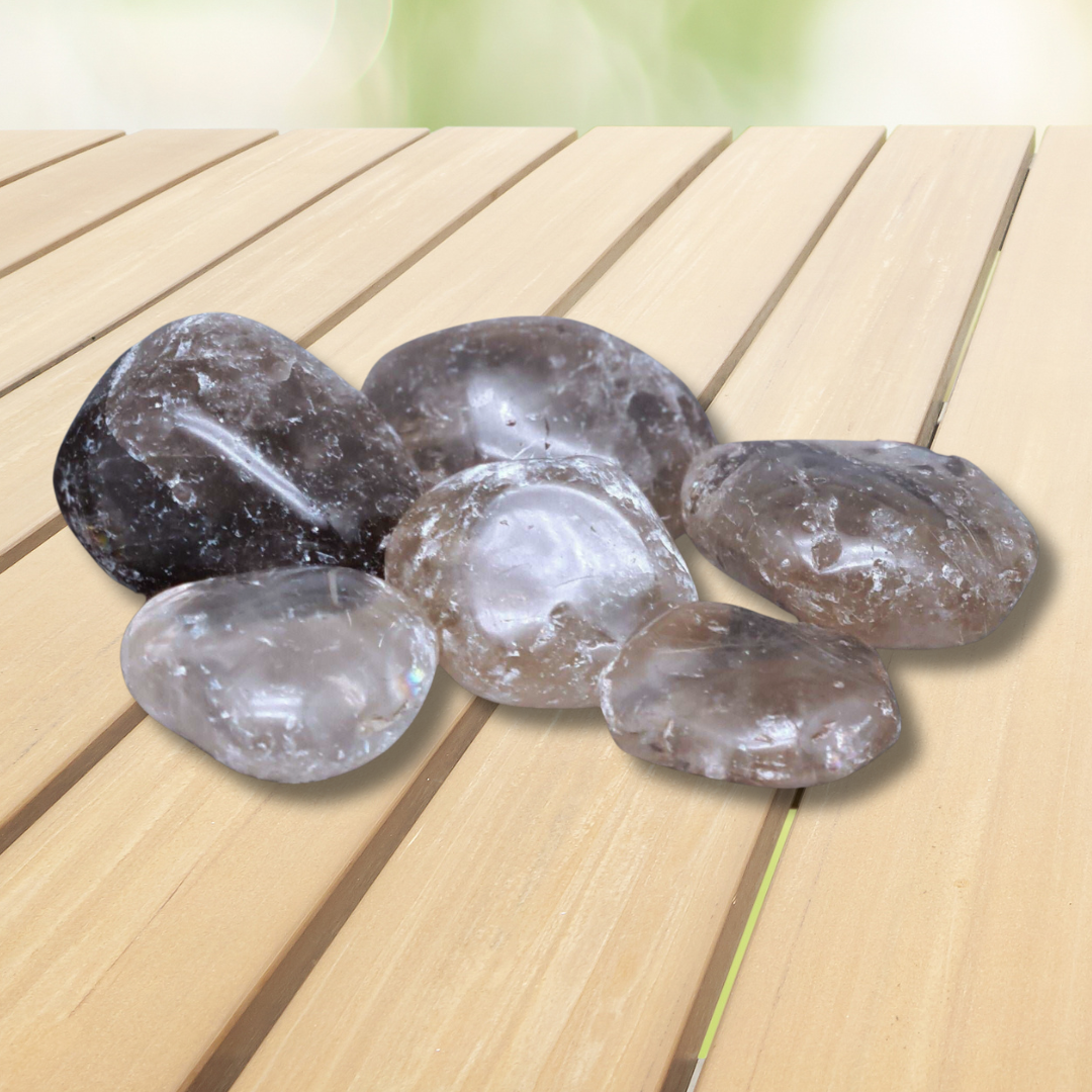 Quartz fumé - Pierre roulée (PRGFL446) - ENAE Minéraux