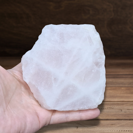 Quartz rose brut et scié 448g (MB538-2) - ENAE Minéraux