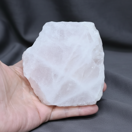 Quartz rose brut et scié 448g (MB538-2)