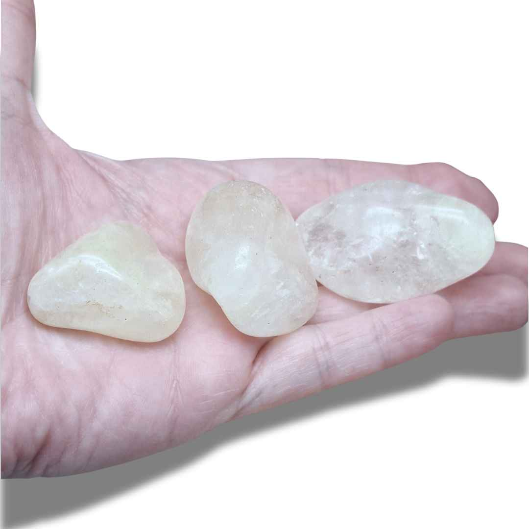 Quartz avec Soufre - Pierre roulée (PRGFL447)