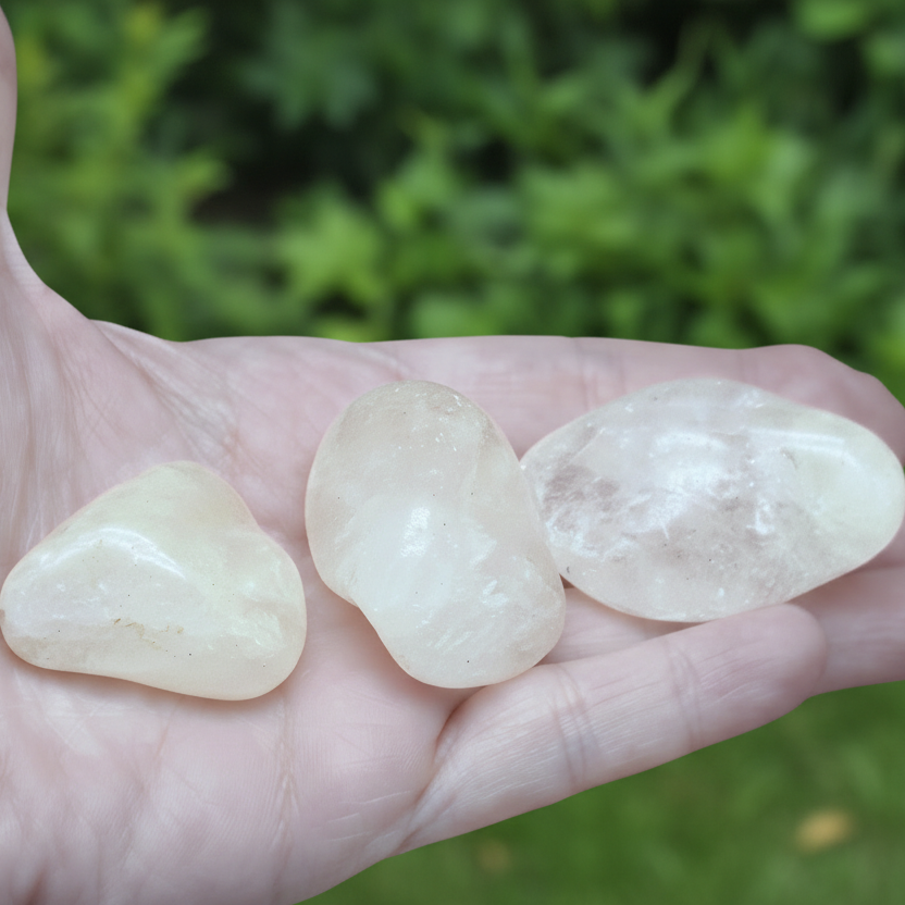 Quartz avec Soufre - Pierre roulée (PRGFL447)