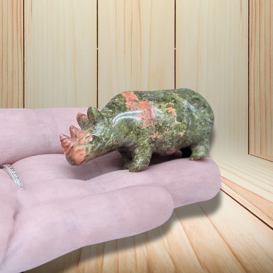 Rhinocéros en Unakite 29g (PRGFL645)