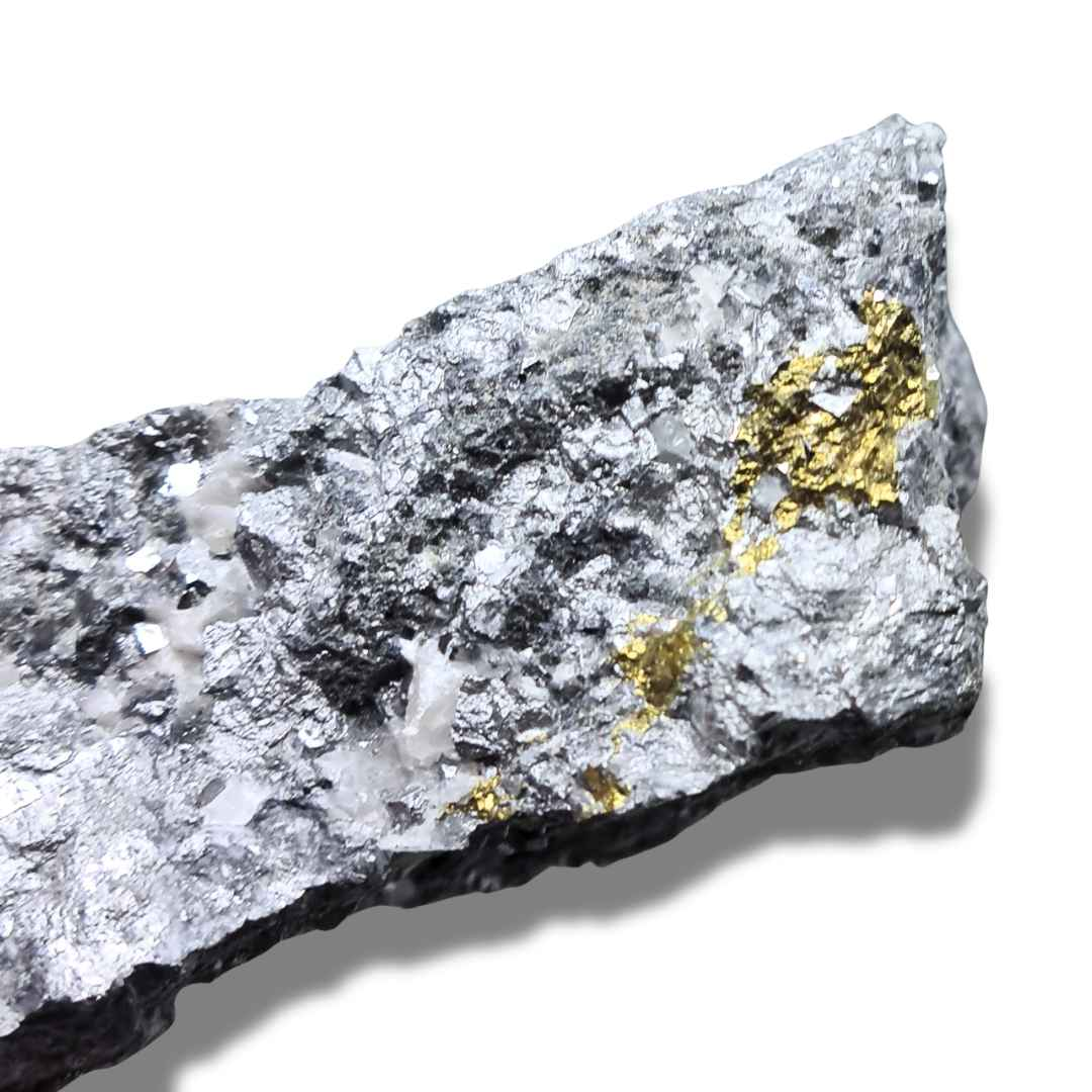 Skuttérudite, Calcite et Chalcopyrite brute (MB189-2) - ENAE Minéraux
