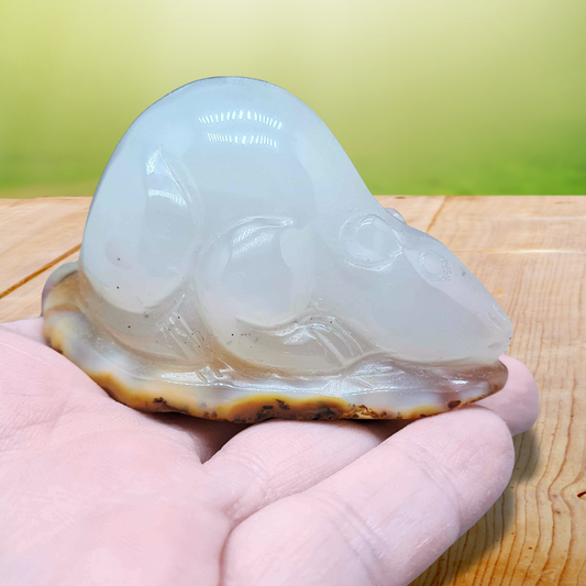 Souris (ou rat) en Agate 101g (PRGFL536-4)