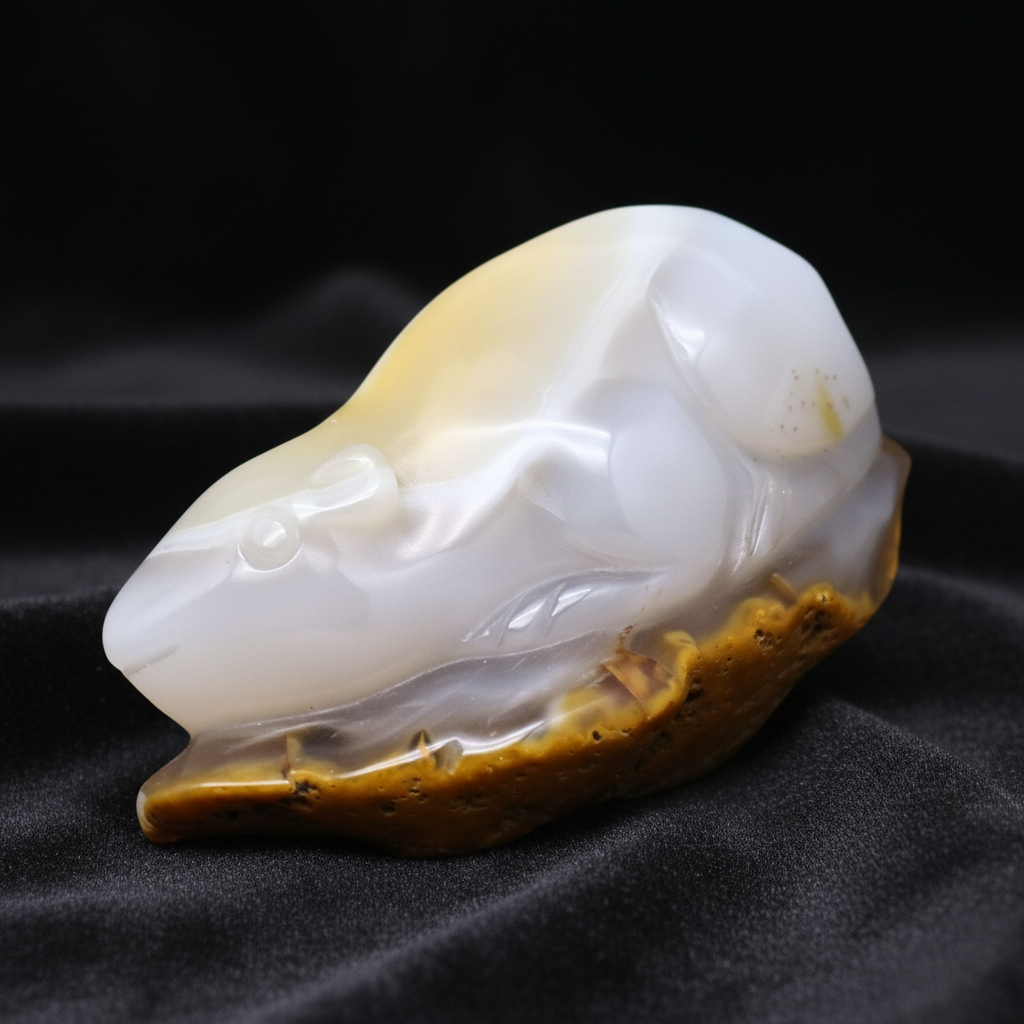 Souris (ou rat) en Agate 130g (PRGFL536-5)