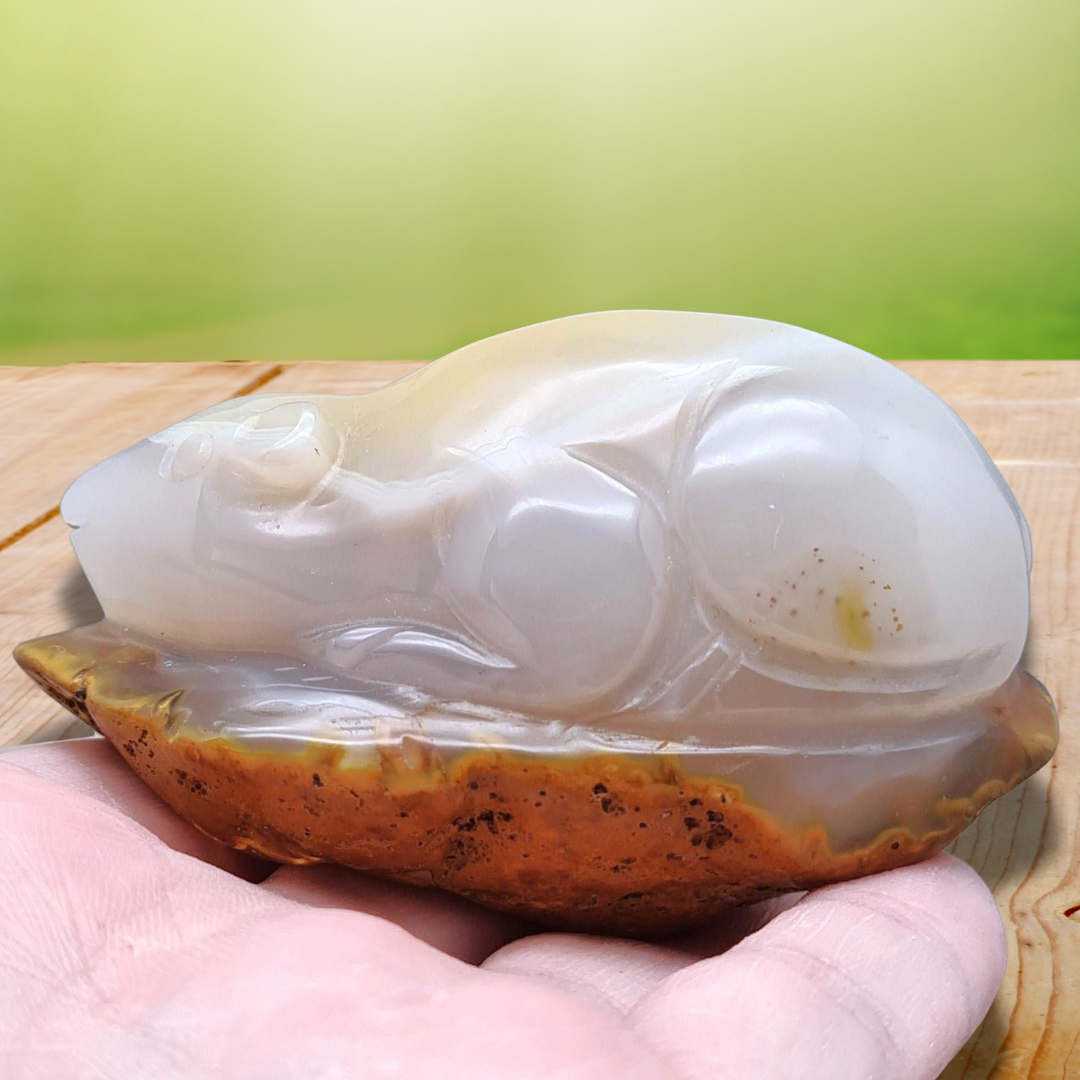 Souris (ou rat) en Agate (PRGFL536-5)