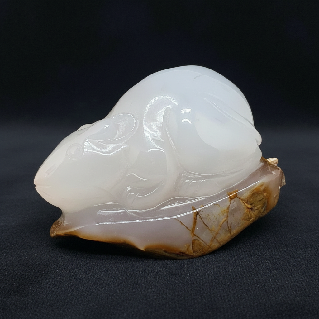 Souris (ou rat) en Agate 177g (PRGFL536-2)