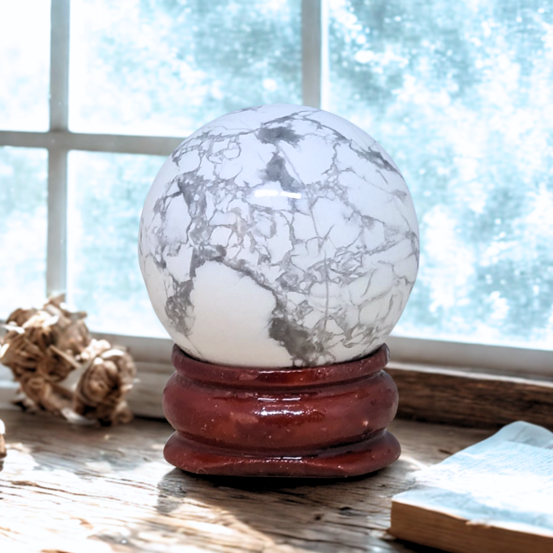 Sphère en Howlite 39g (PRGFL358-6)