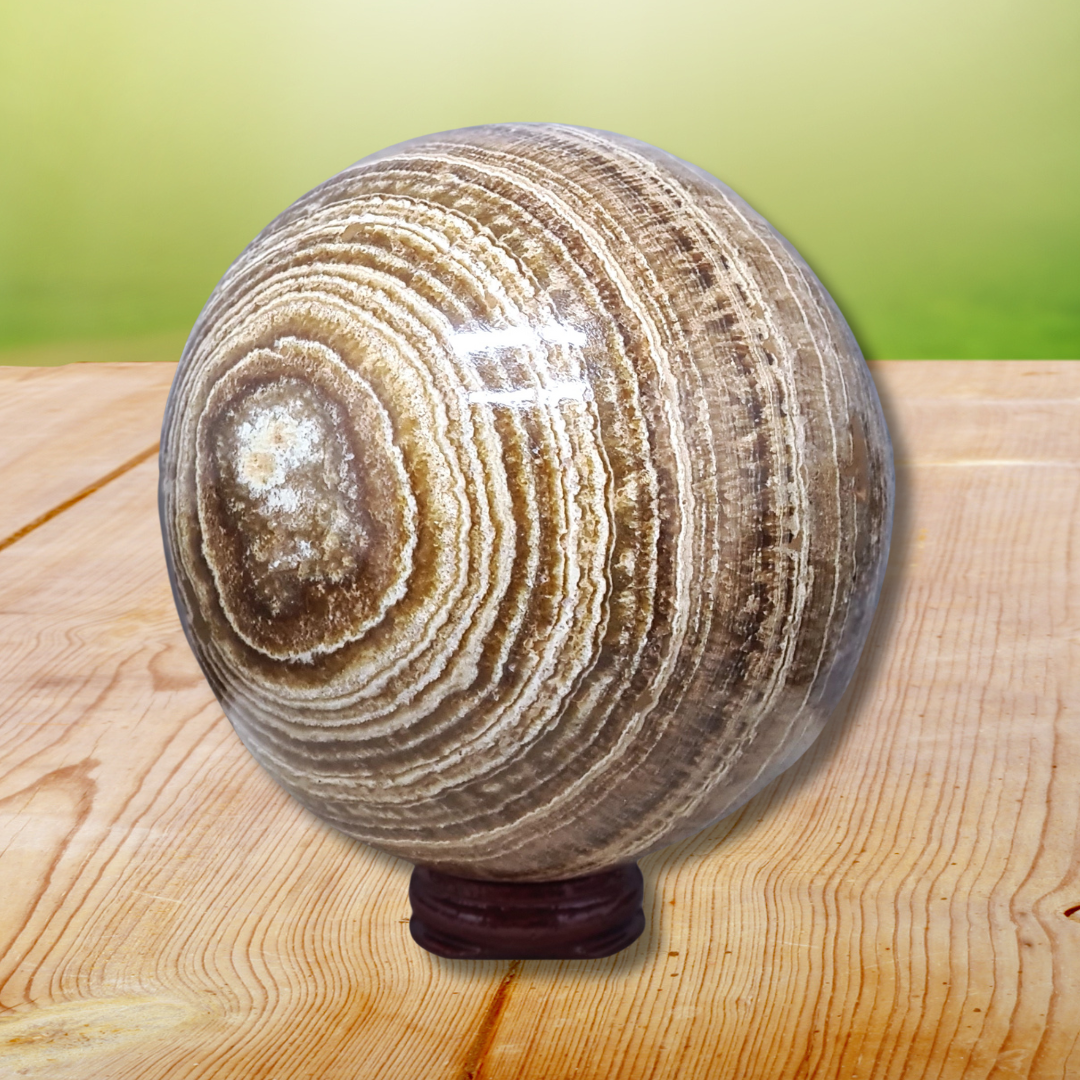 Sphère en Aragonite 1497g (PRGFL707-1)