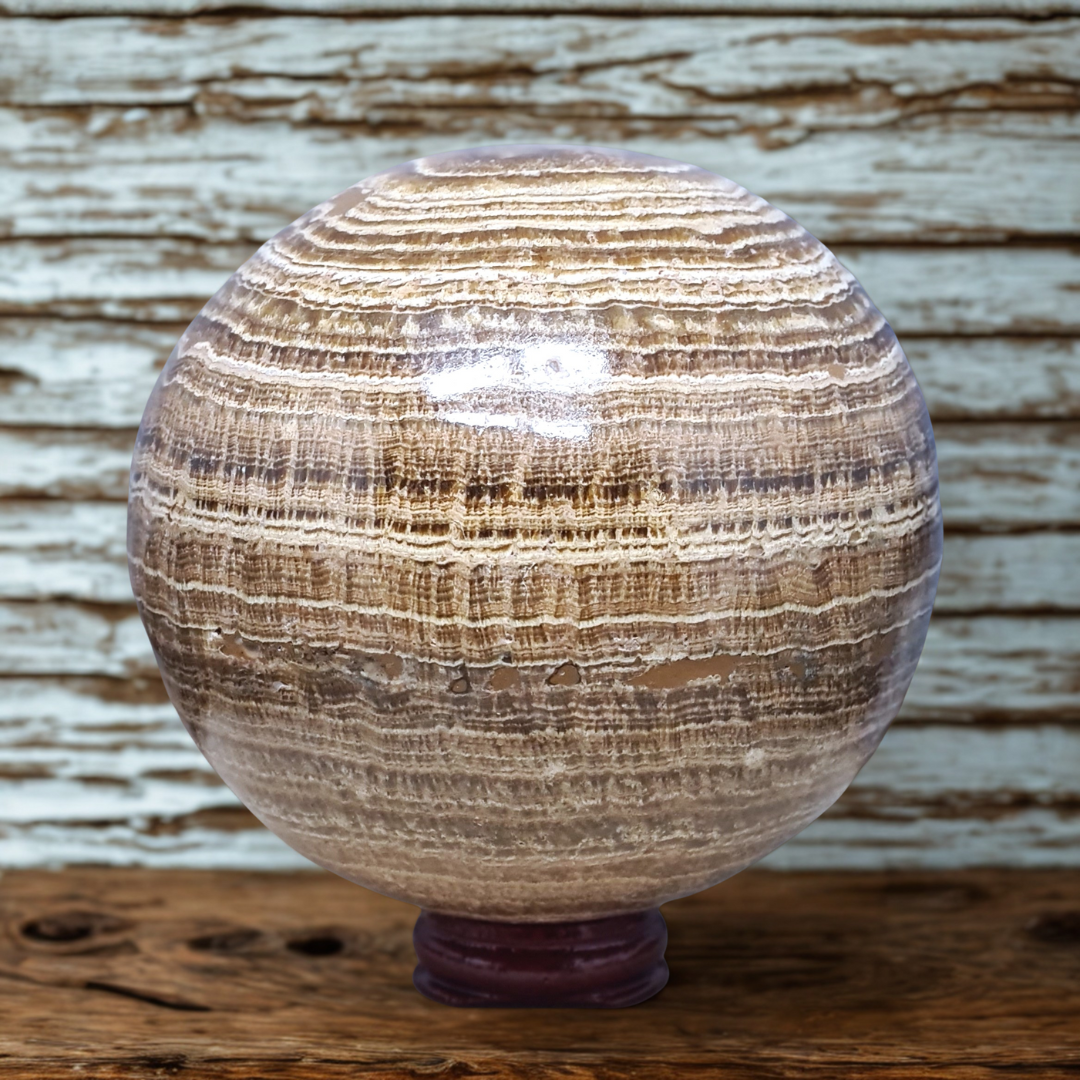 Sphère en Aragonite 1497g (PRGFL707-1)