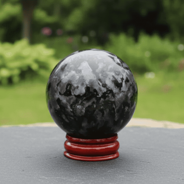 Sphère en Gabbro 190g (PRGFL520 - 2)