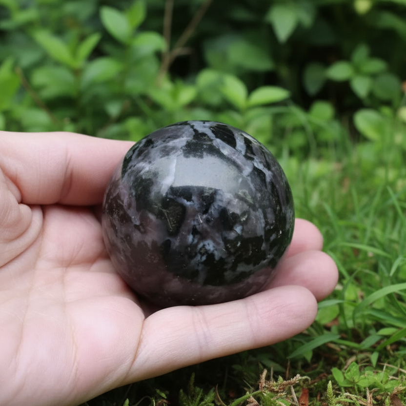 Sphère en Gabbro 190g (PRGFL520-2)