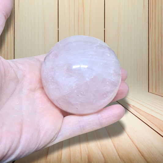 Sphère en Quartz Rose 313g (PRGFL611-2) - ENAE Minéraux