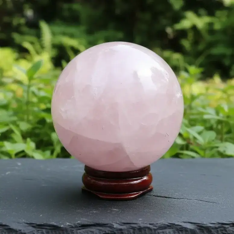 Sphère en Quartz Rose 313g (PRGFL611 - 2)