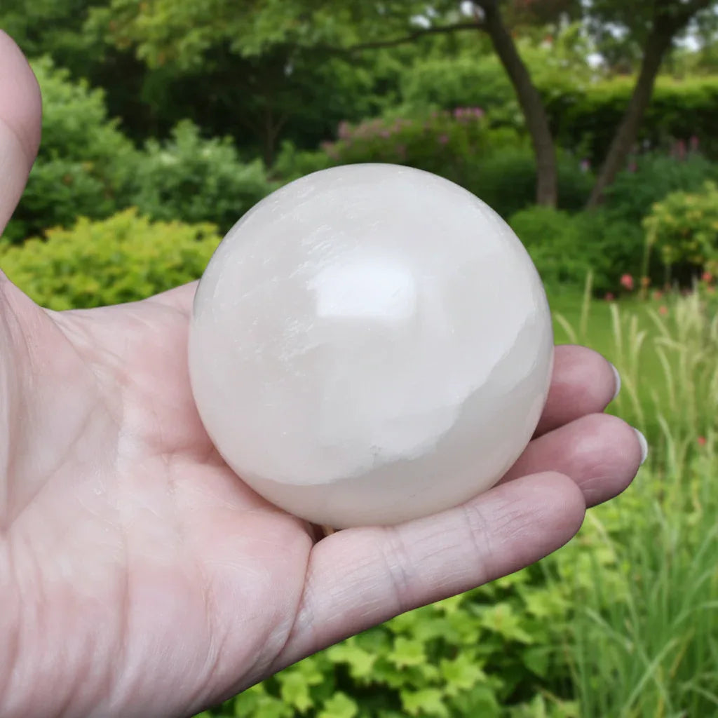 Sphère en Sélénite 273g (PRGFL700-2)