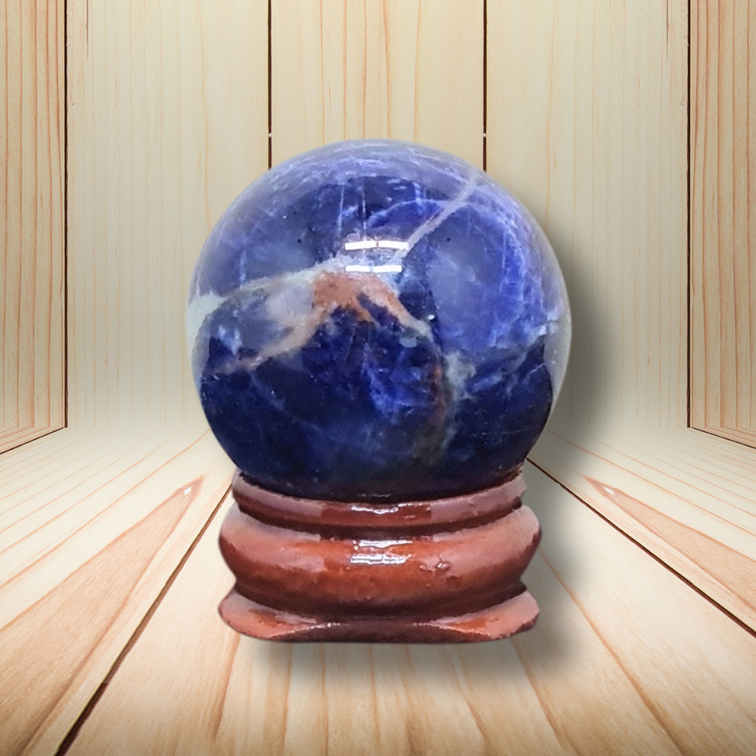 Sphère en Sodalite 33g (PRGFL501-3) - ENAE Minéraux