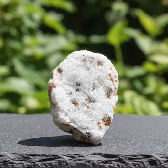 Spinelle noir et Clinohumite sur Calcite brut 37g (MB378-1)