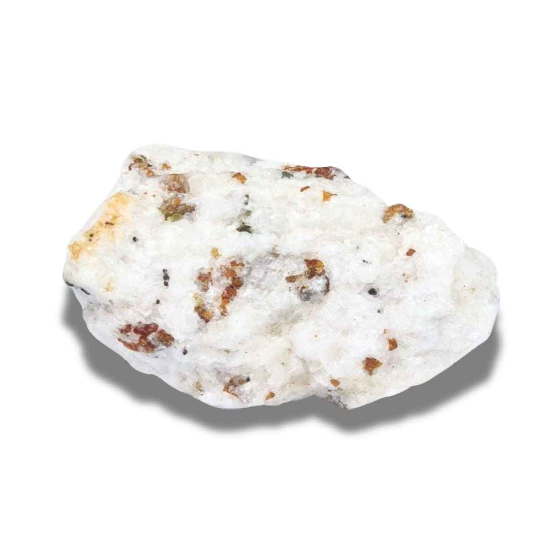 Spinelle noir et Clinohumite sur Calcite brute (MB378-2)