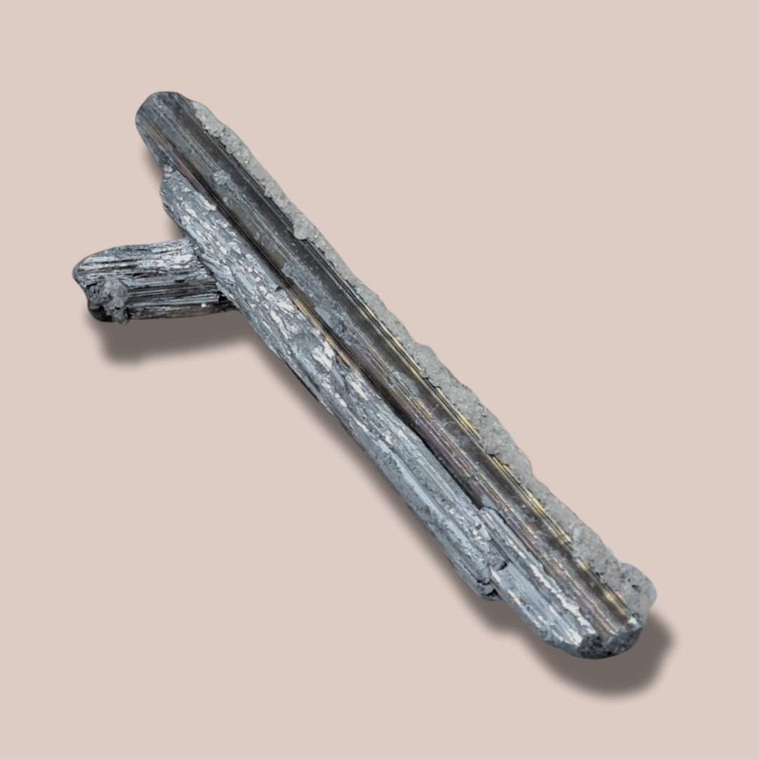 Stibine brute et Fluorite (MB380-1)
