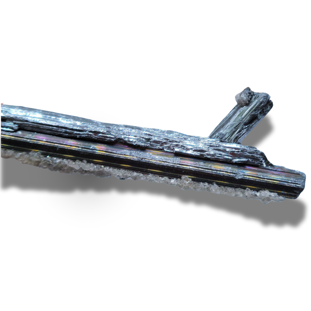 Stibine brute et Fluorite (MB380-1) - ENAE Minéraux