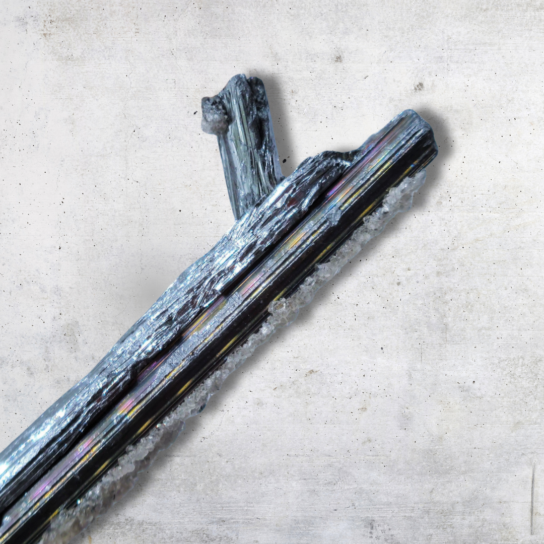 Stibine brute et Fluorite 17g (MB380-1) - ENAE Minéraux