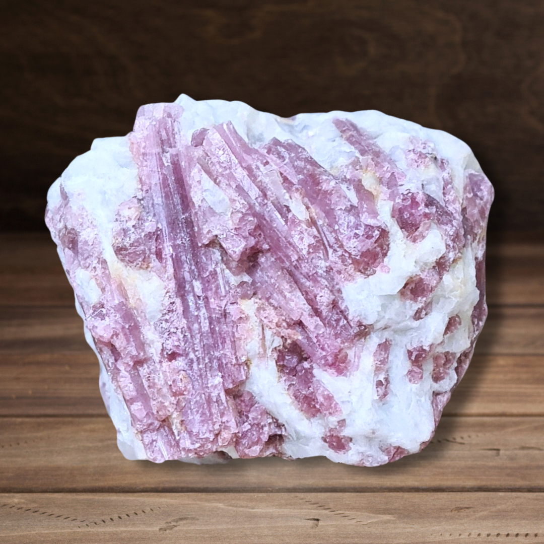 Tourmaline rose (Rubellite) brute 150g (MB461-1) - ENAE Minéraux