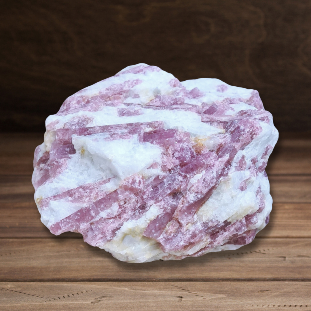 Tourmaline rose (Rubellite) brute 150g (MB461-1) - ENAE Minéraux