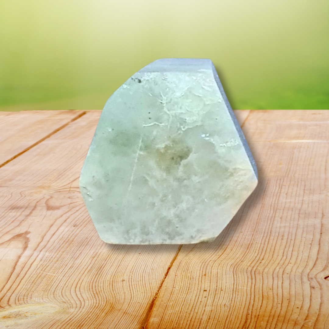 Aigue Marine polie suivant sa forme naturelle (LAP10)