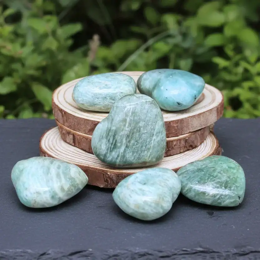 Cœur en Amazonite (PRGFL275)