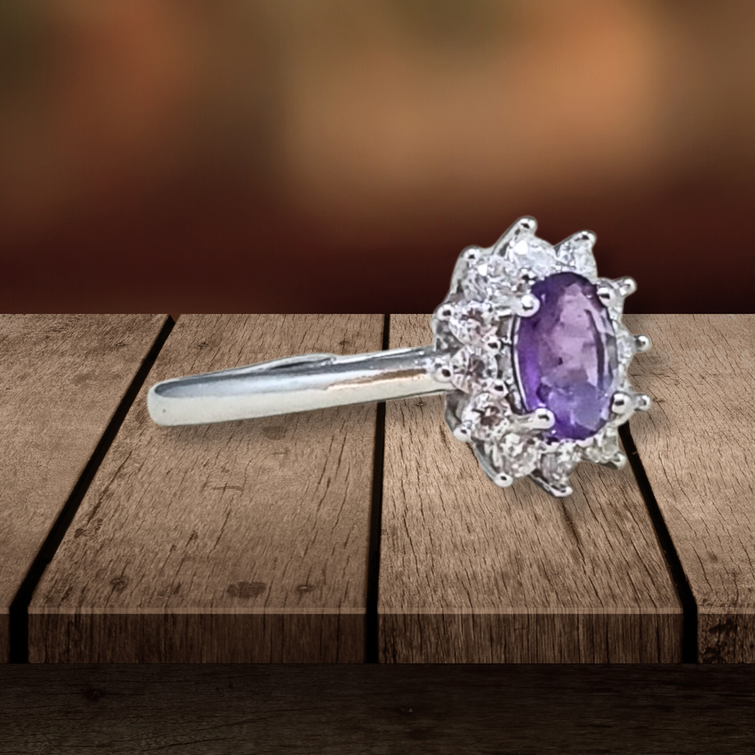 Bague en Améthyste et cuivre (BAG84) - ENAE Minéraux