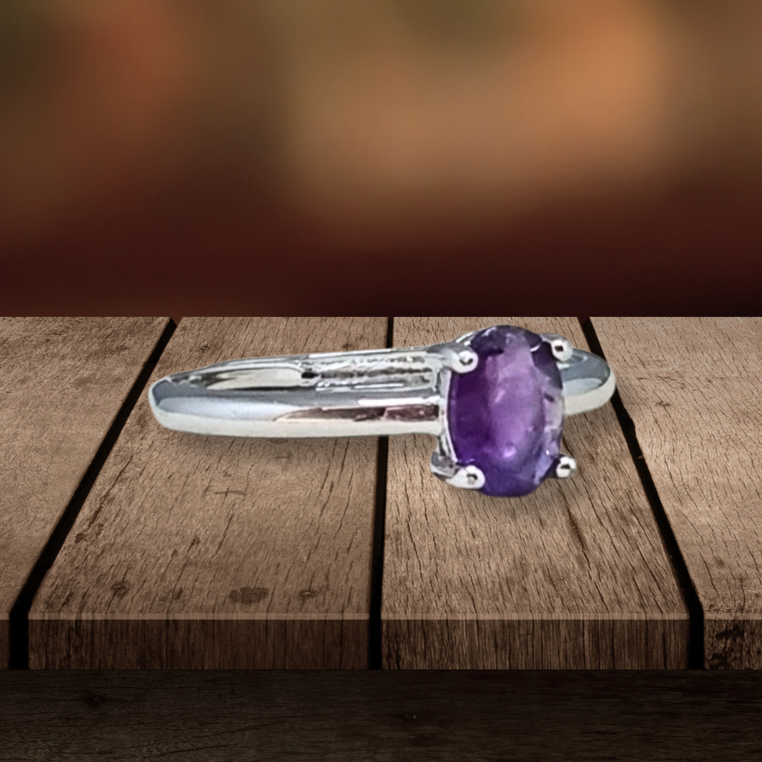 Bague en Améthyste et cuivre (BAG85) - ENAE Minéraux