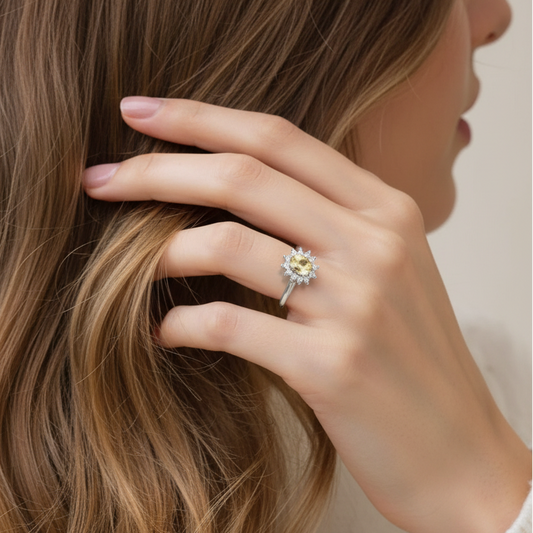 Bague en Citrine et cuivre (BAG80) - ENAE Minéraux