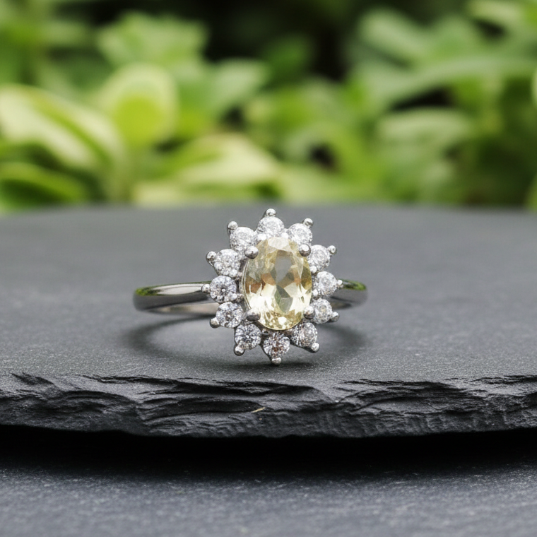 Bague en Citrine et cuivre (BAG80) - ENAE Minéraux