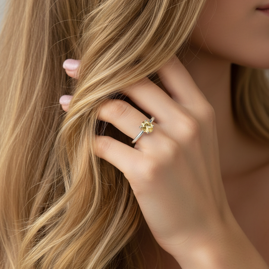 Bague en Citrine et cuivre (BAG81) - ENAE Minéraux