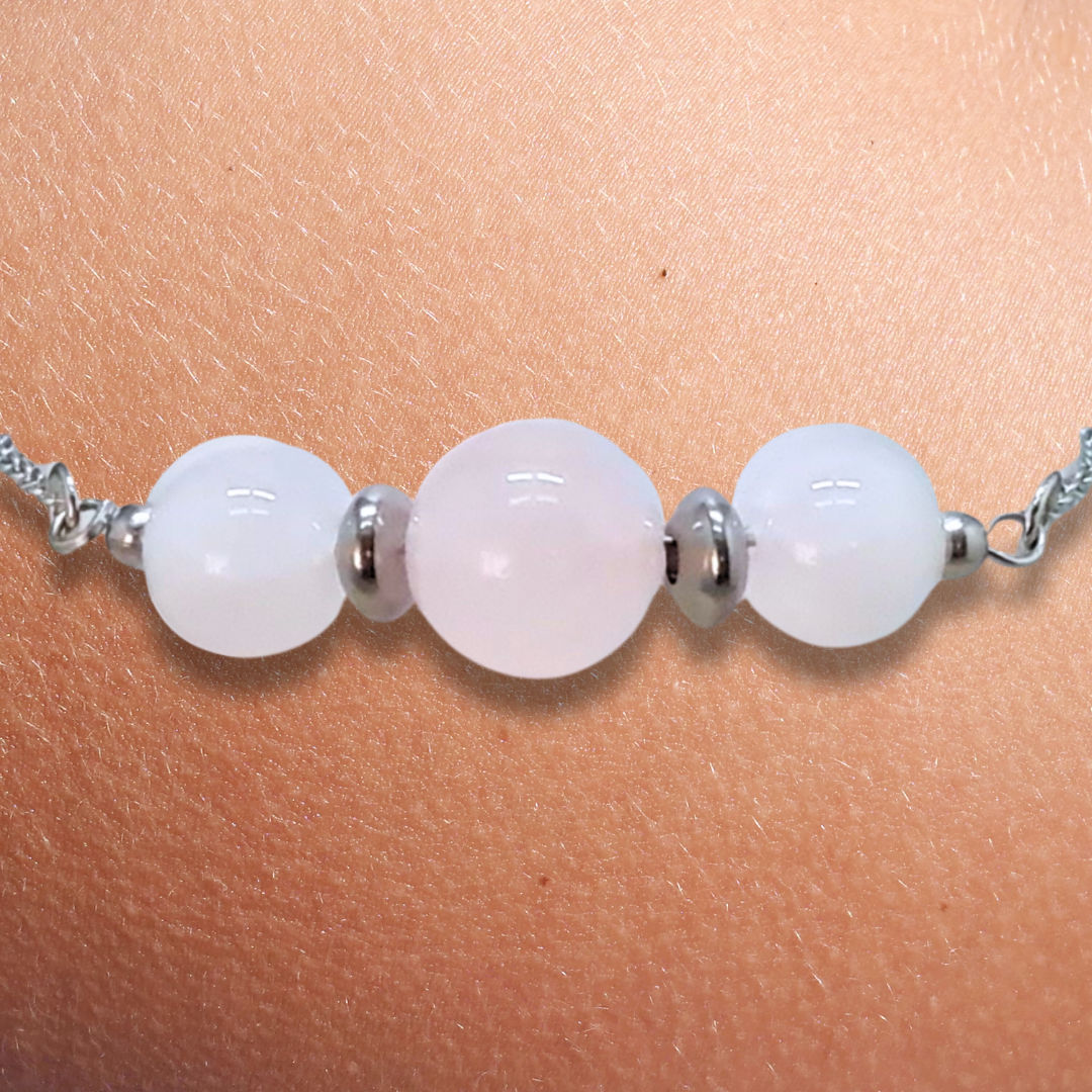 Bracelet en Quartz rose - ENAE Minéraux