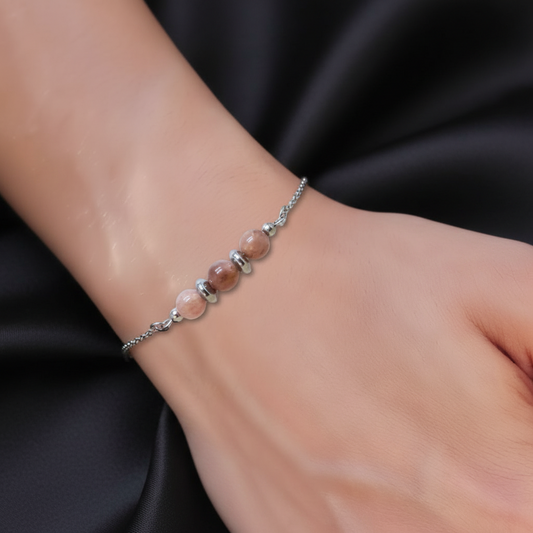 Bracelet en Spinelle rose