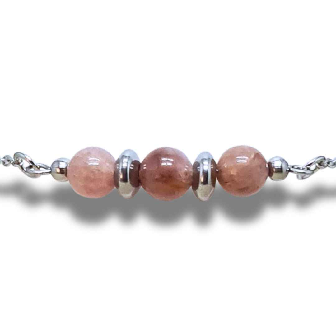 Bracelet en Spinelle rose