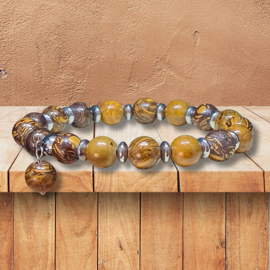 Bracelet en Jaspe Maryam - ENAE Minéraux
