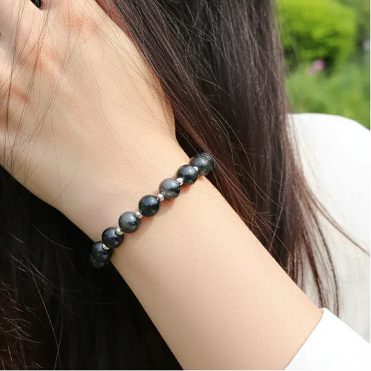 Bracelet en Obsidienne Œil Céleste 8mm